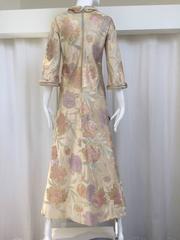 1960s CARDINALI silk brocade jacquard dress