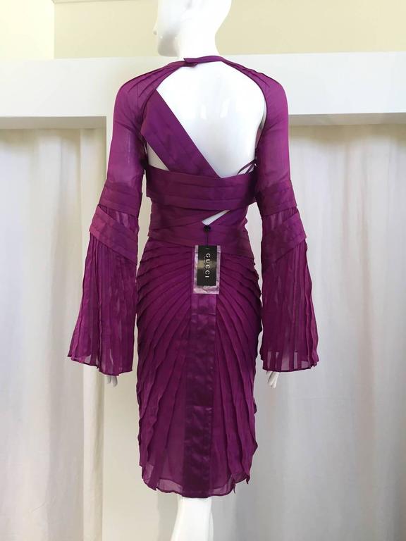 Gucci by Tom Ford purple silk dress at 1stDibs | tom ford purple dress, purple  gucci dress, gucci purple dress