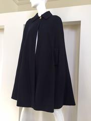 Vintage 1950s CASTILLO Navy Cape