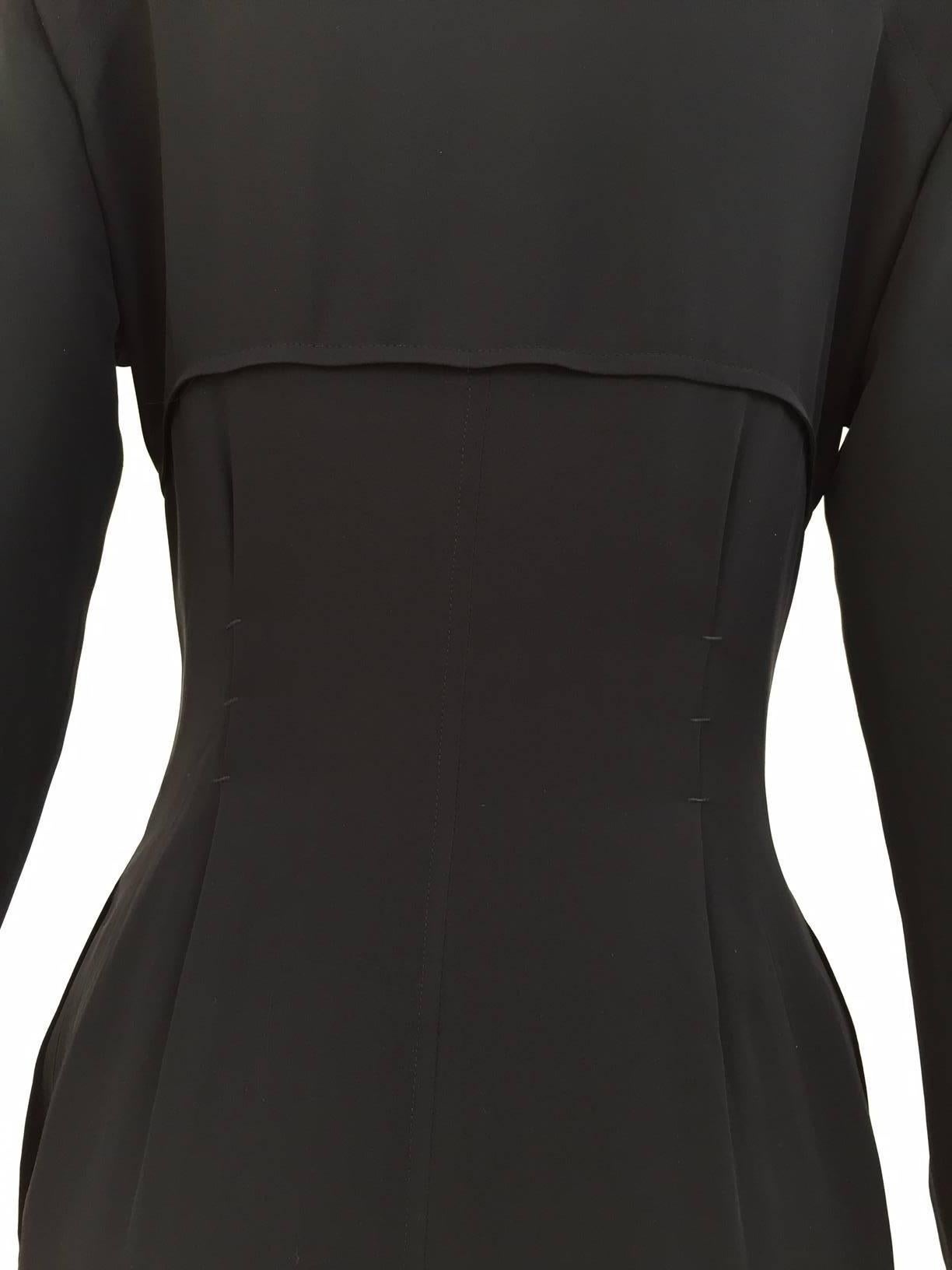 Yves Saint Laurent by Tom Ford black silk cocktail dress In Good Condition In Beverly Hills, CA