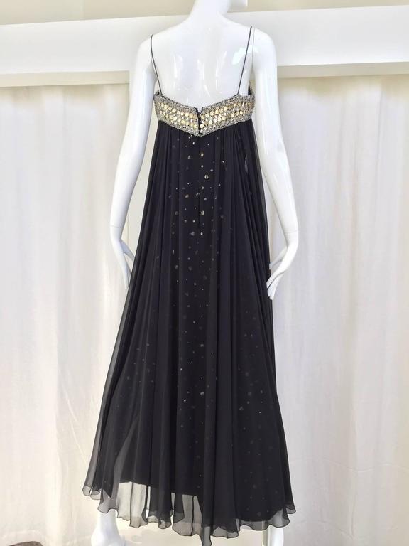 black strap gown