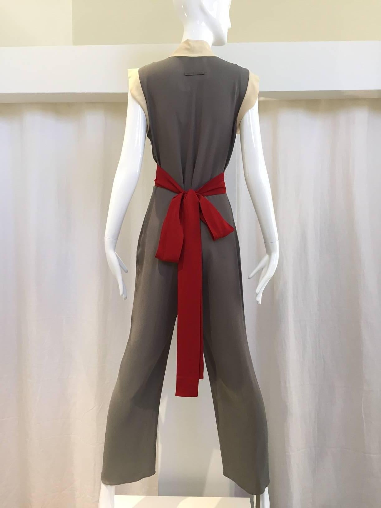Jean Paul Gaultier silk jumpsuit In Good Condition In Beverly Hills, CA