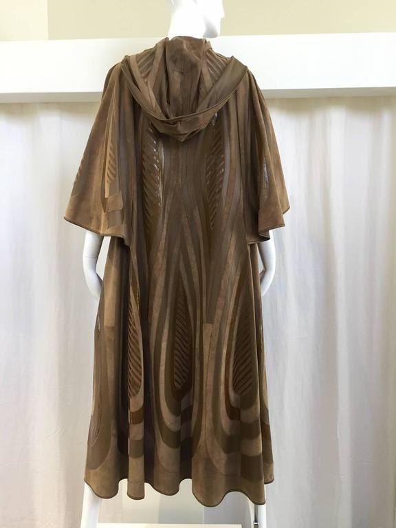 1970s Suede cape coat at 1stDibs