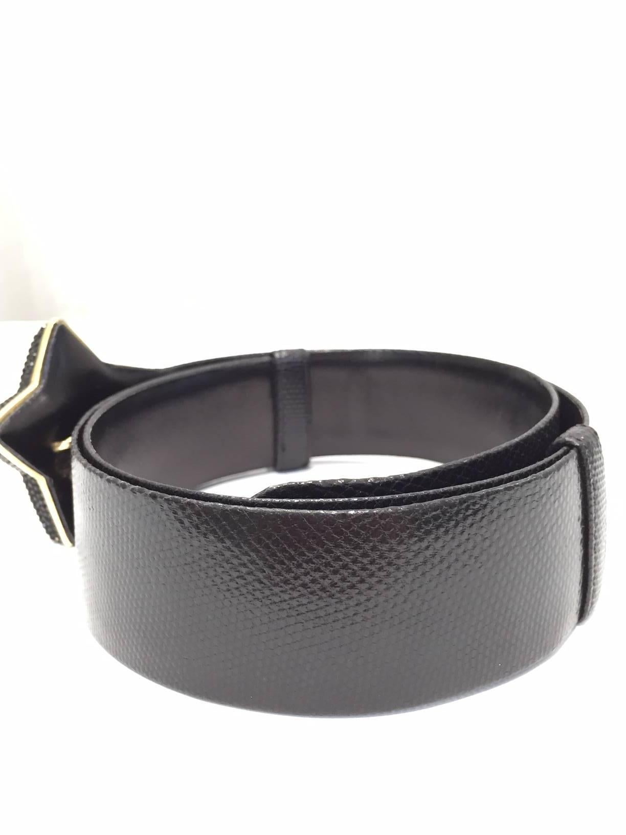 Black Vintage Judith Leiber star belt