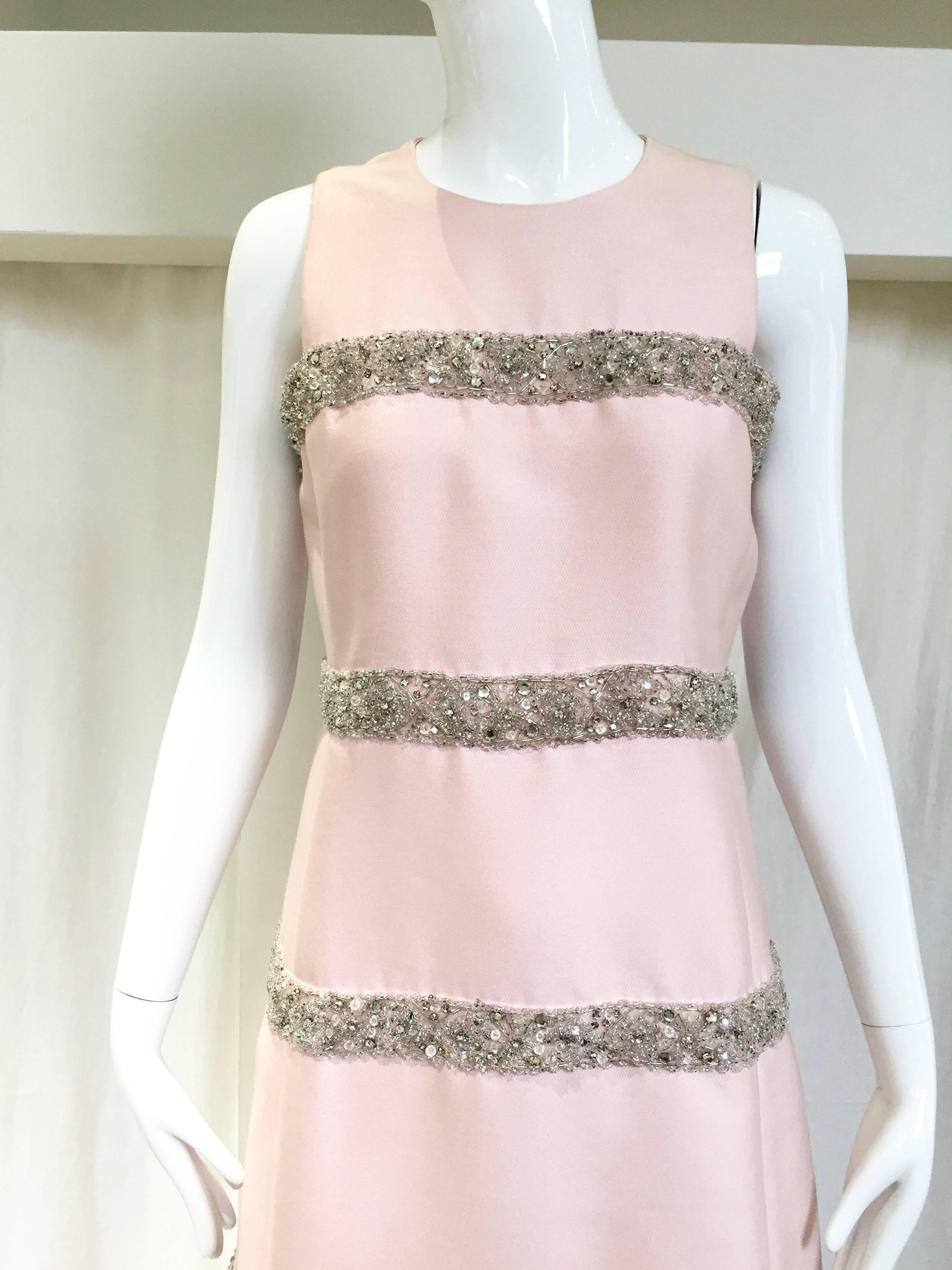 light pink shift dress