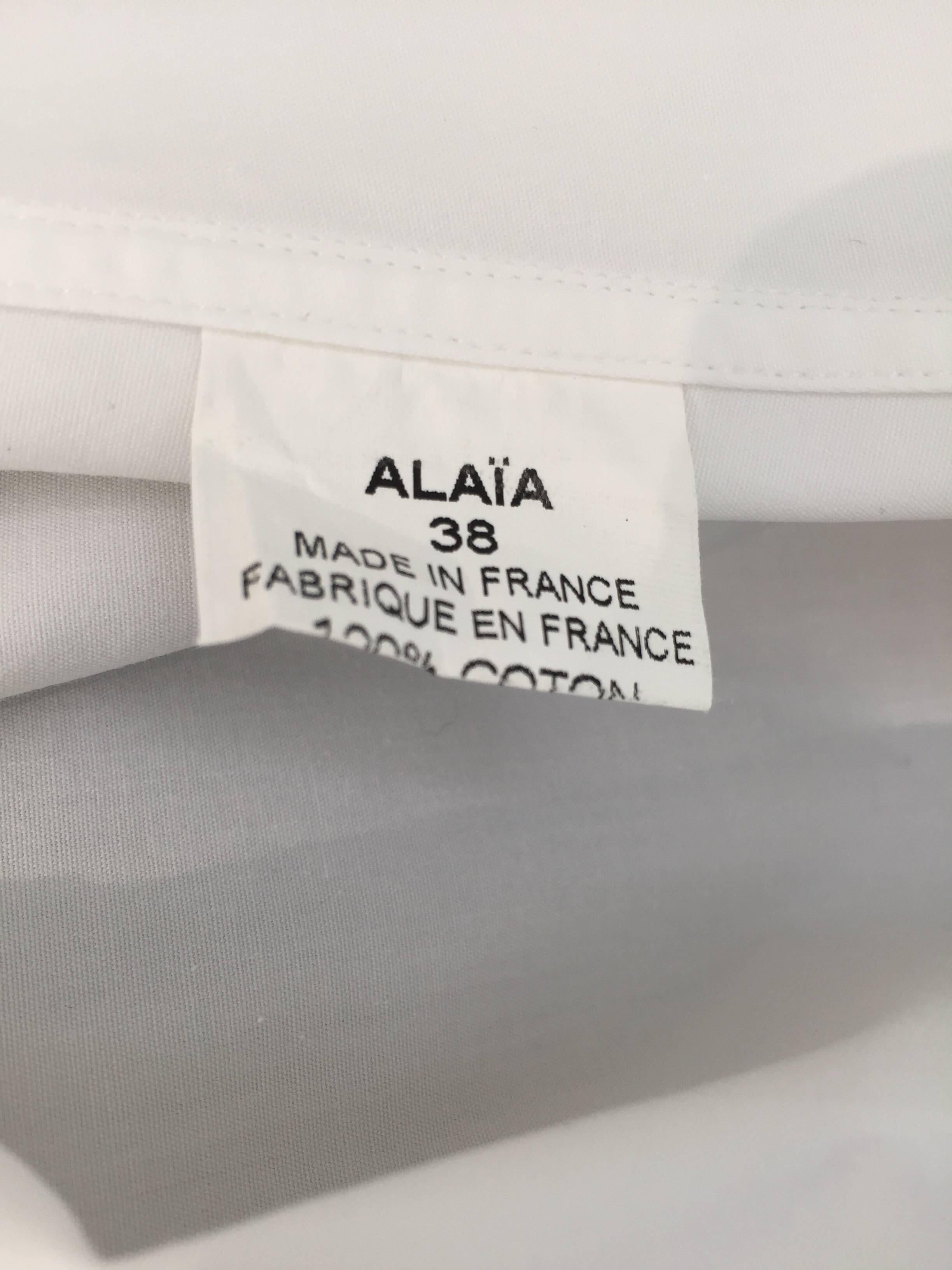 ALAIA white cotton summer dress 1