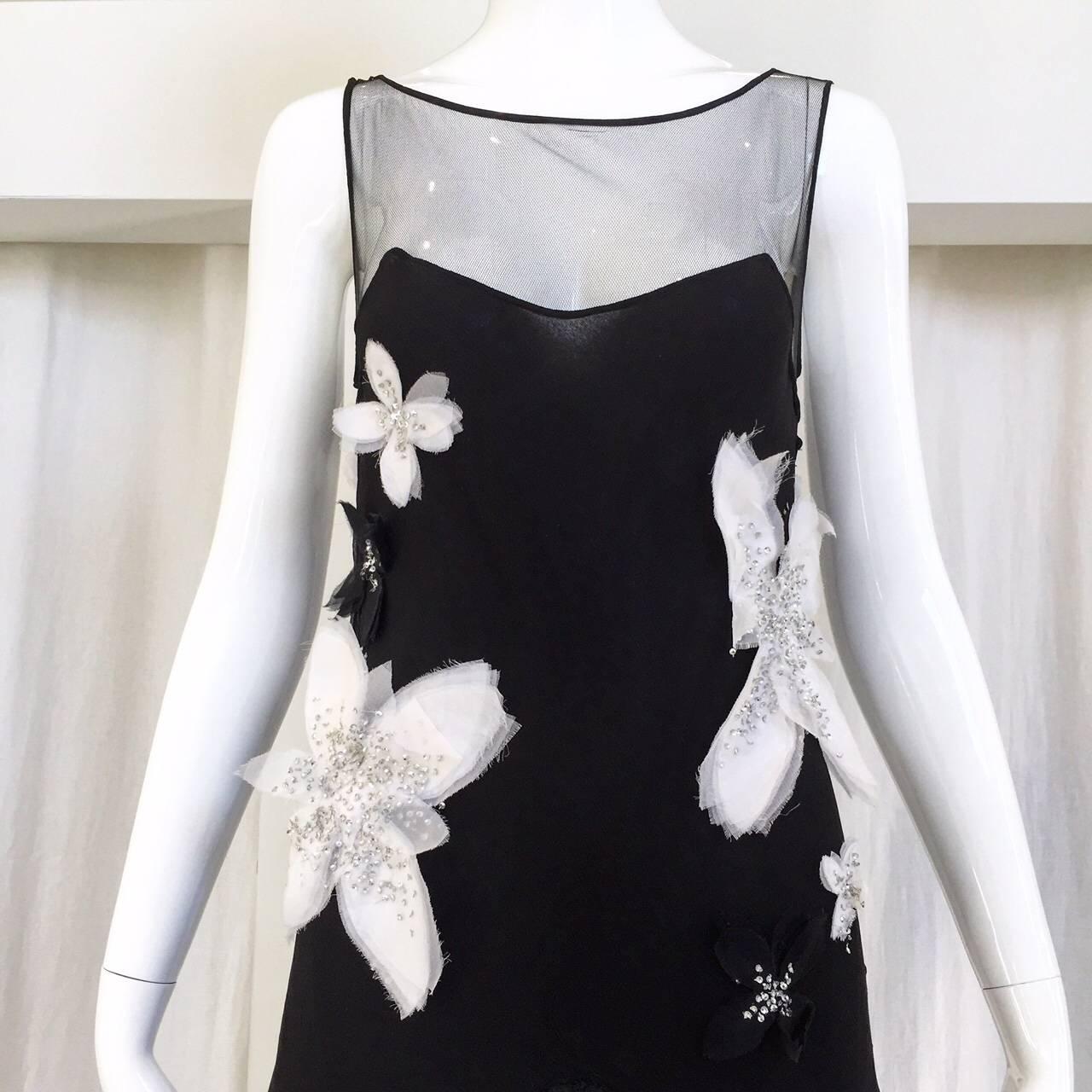 john galliano black and white dress