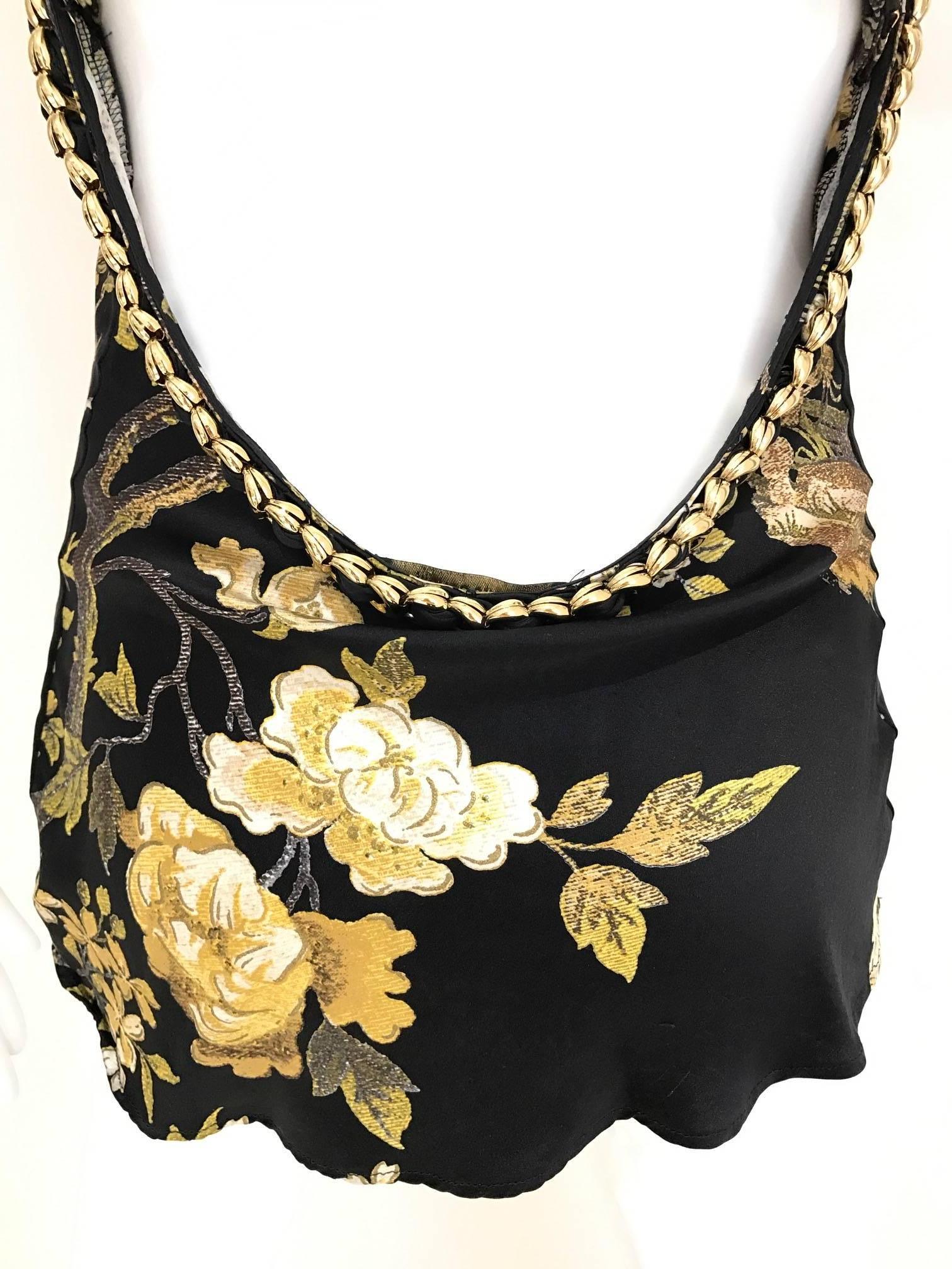 gold chain strap top