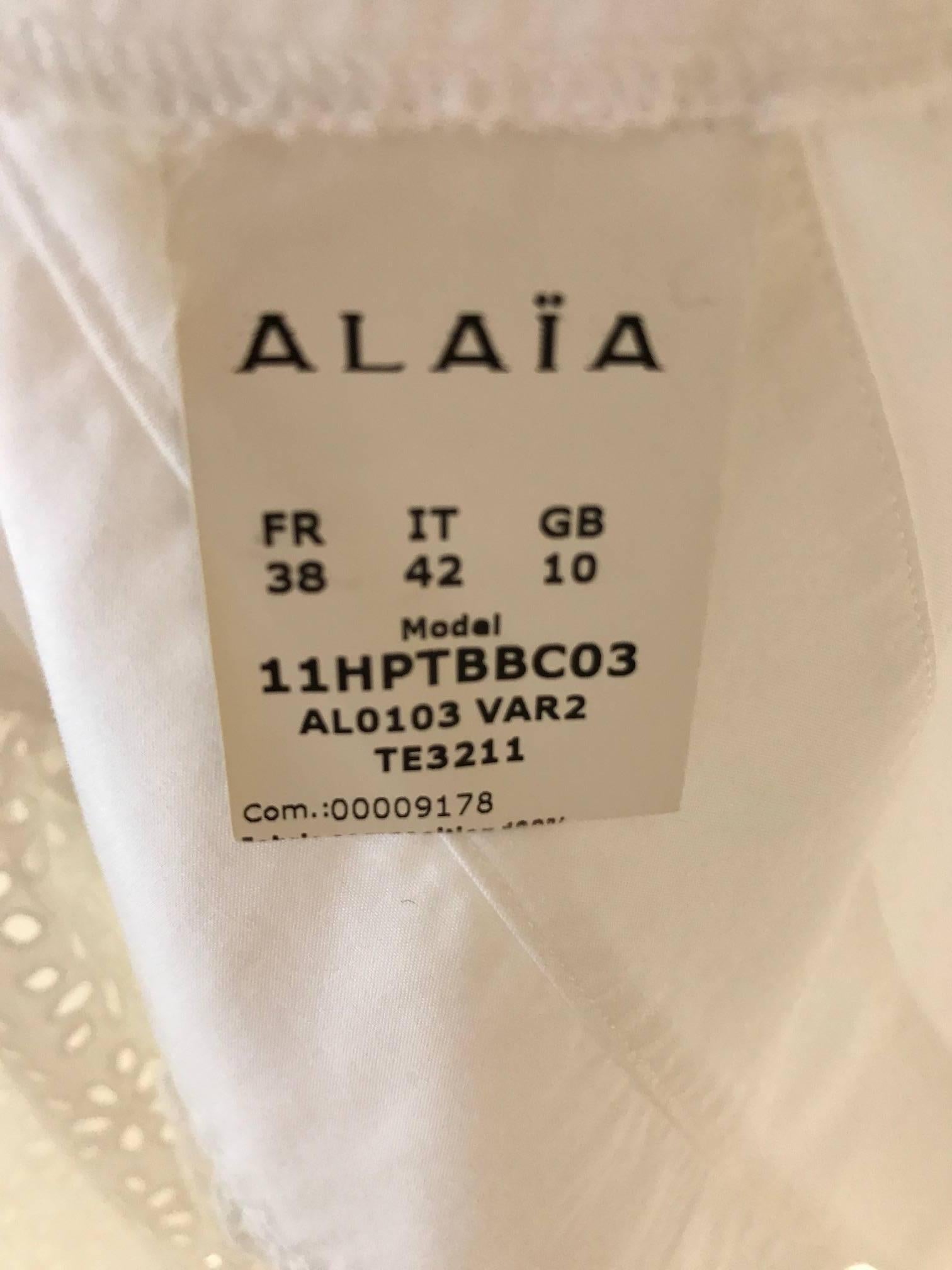 alaia shirt dress