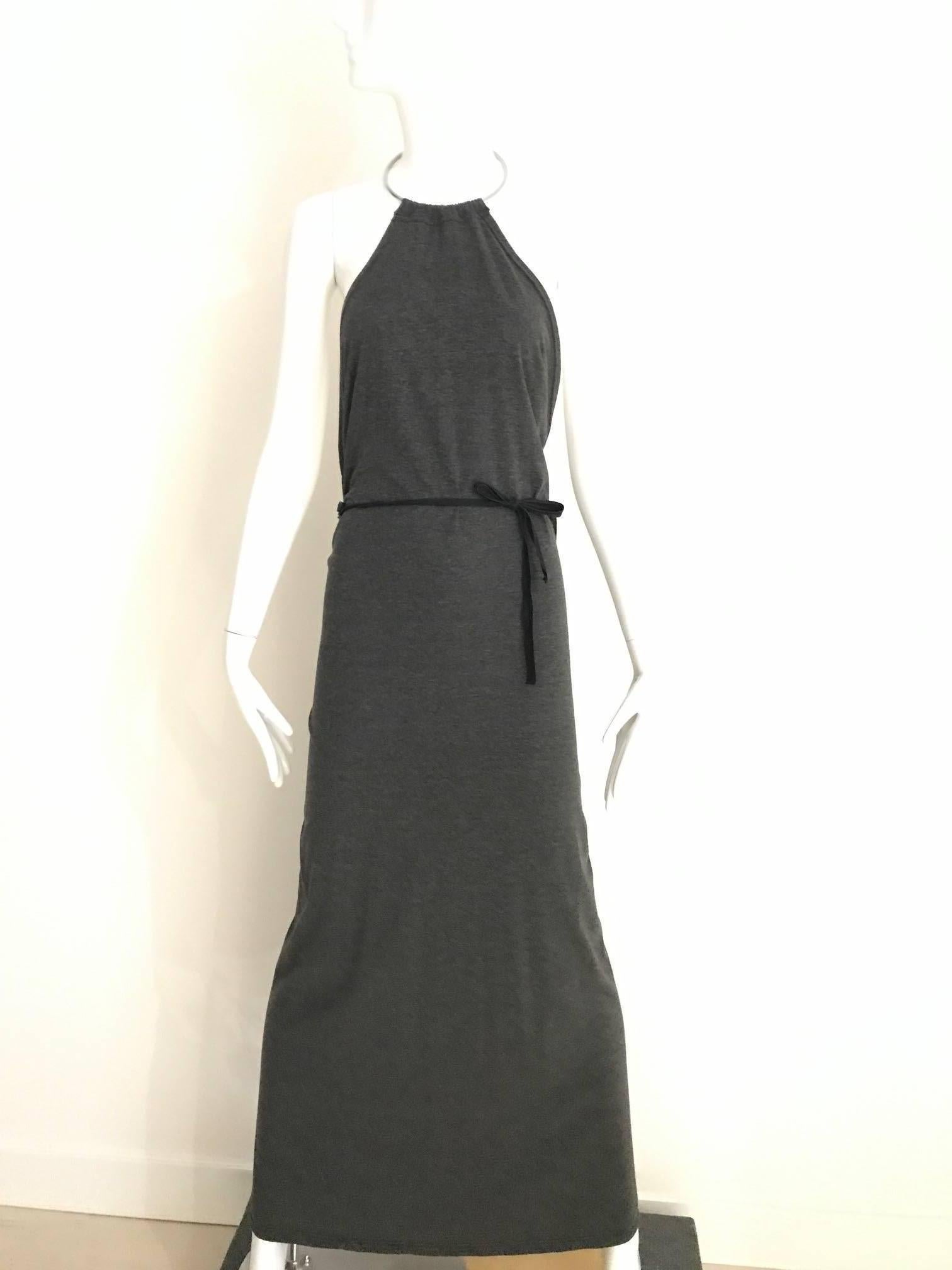 long sleeve halter dress