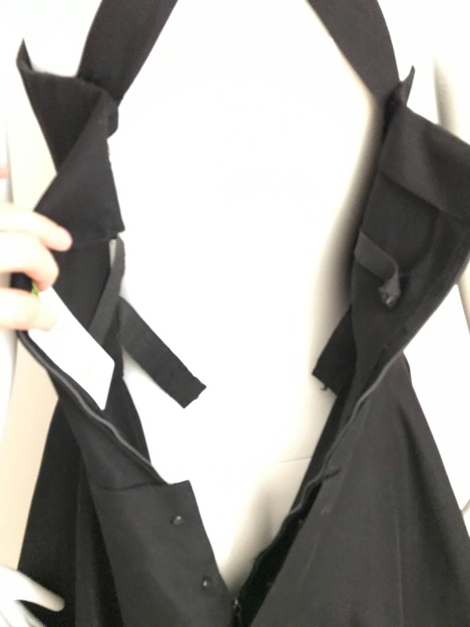 Givenchy black silk organza gown, 1970s  1