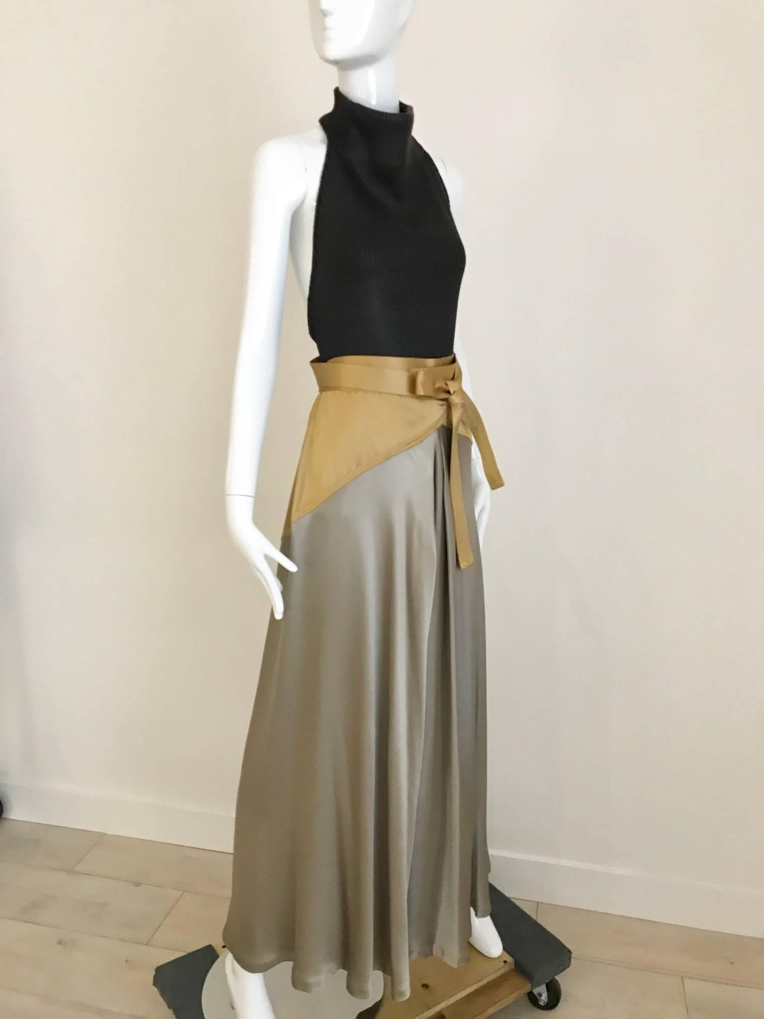 gold wrap skirt