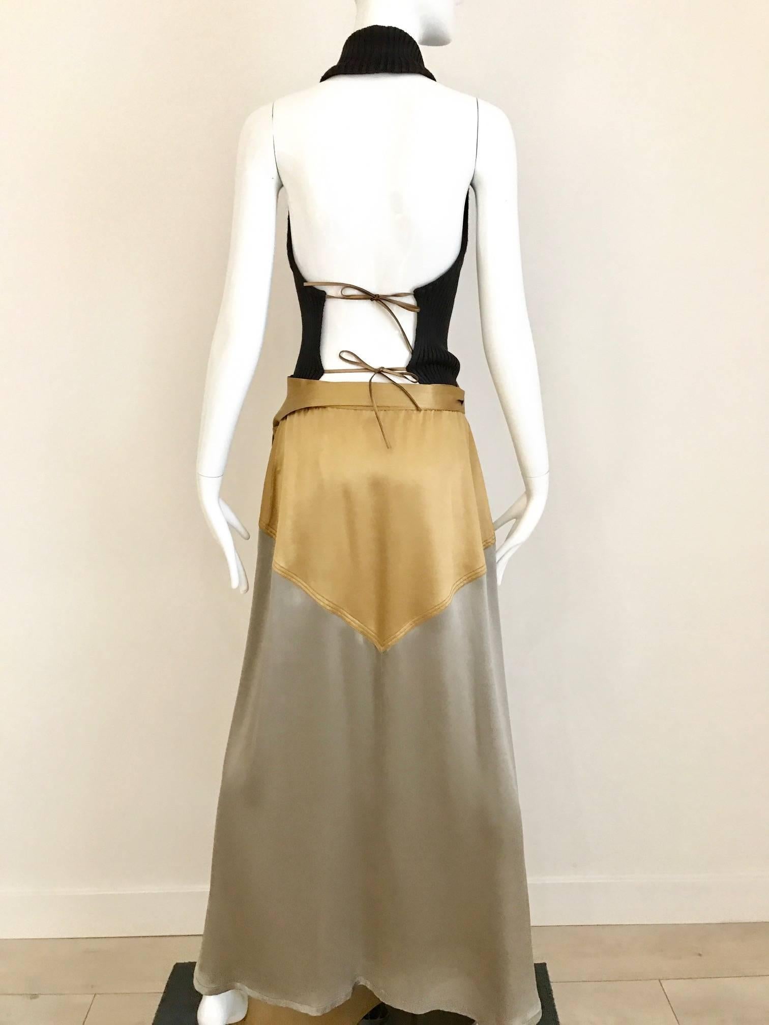 wrap silk skirt