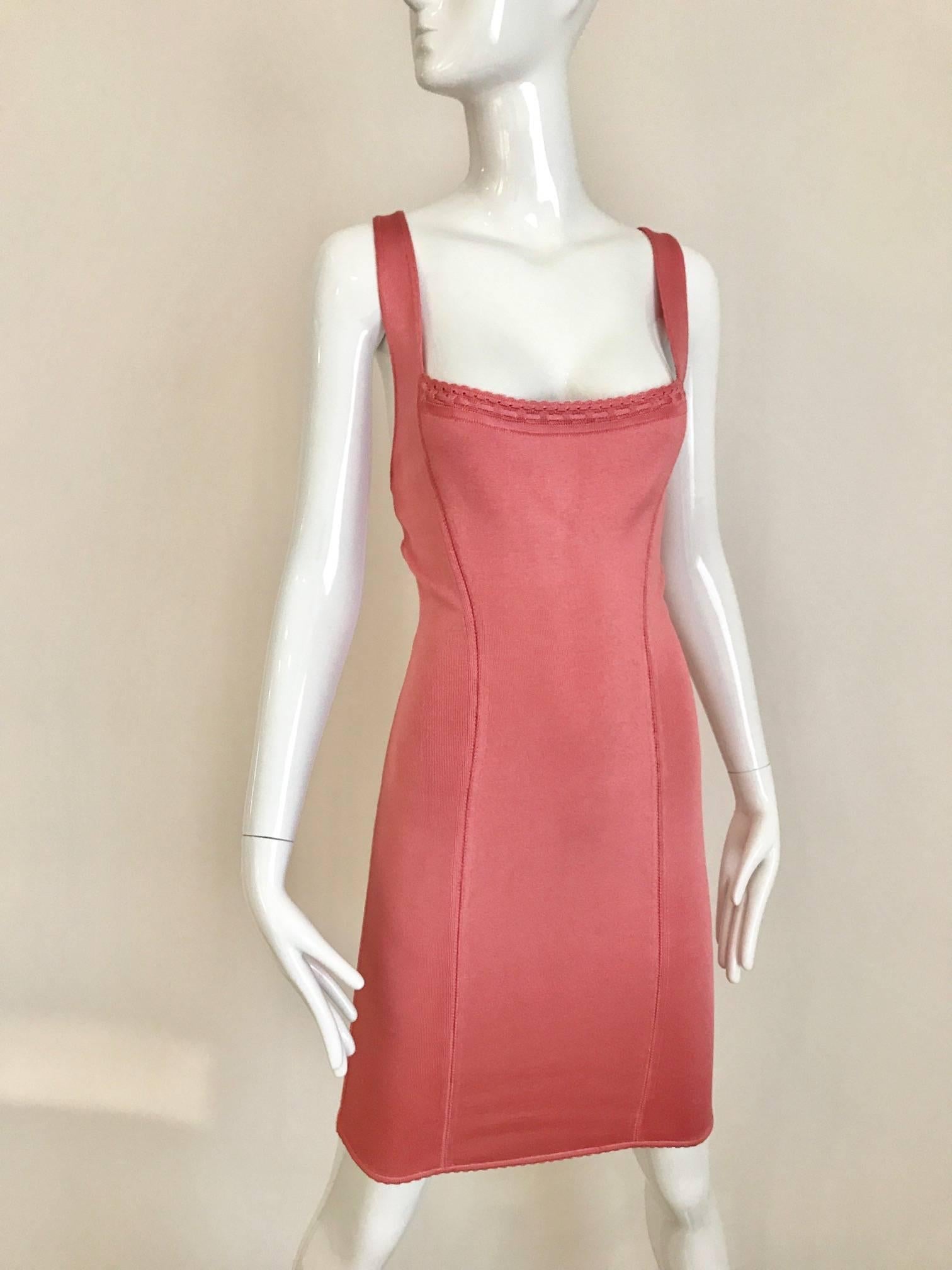pink 80s dress