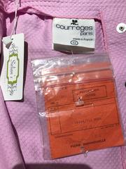 1970s Courrege Pink A Line Maxi Cotton Skirt