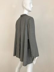 1979  Christian Dior Couture Black and White Checkered Jacket and skirt set