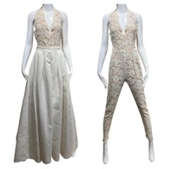 Stella McCartney Spring 2012 Ivory Lace Jumpsuit with Detachable Skirt