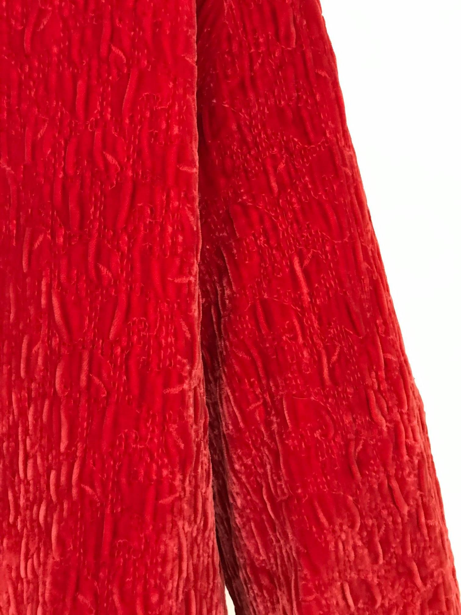 red velvet coat