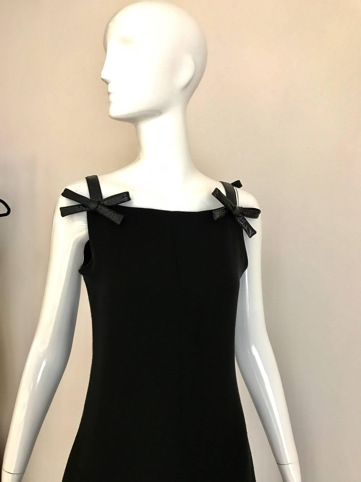courreges black dress