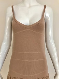 No.21 Alessandro Dell'Acqua Light Mauve Pink Knit Spaghetti Strap Summer Dress