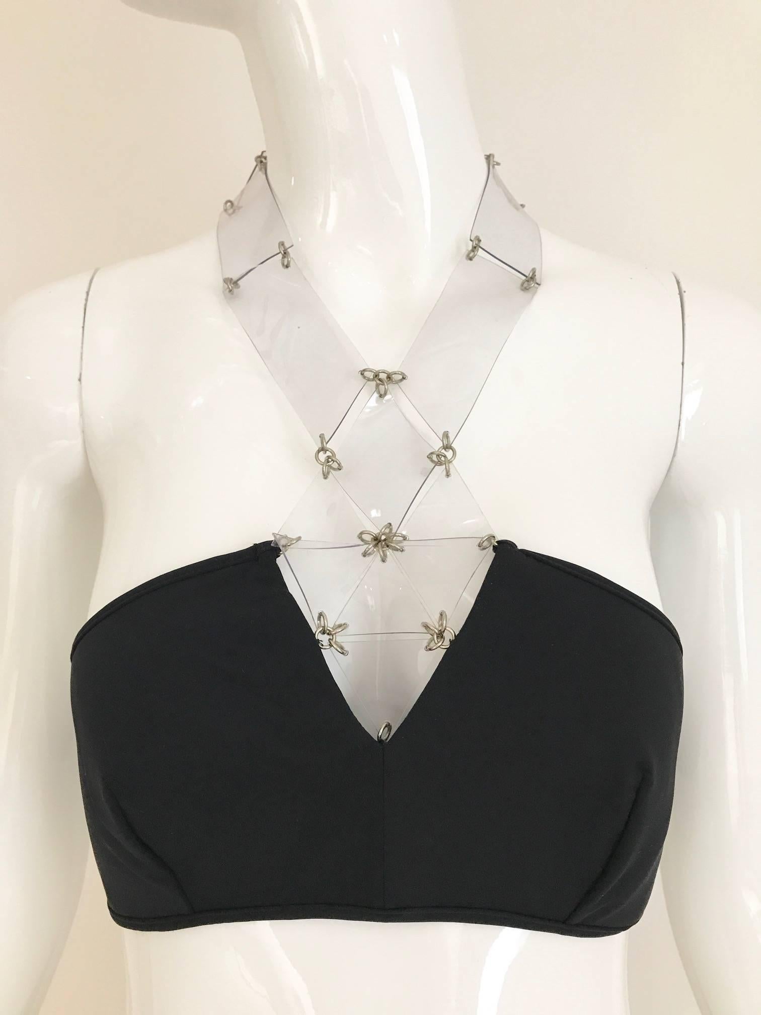 Paco Rabanne Cut Out Halter Bikini Set In Excellent Condition In Beverly Hills, CA