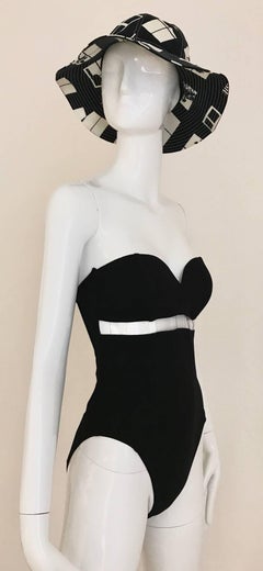 PACO RABANNE Black One Piece Swimsuit