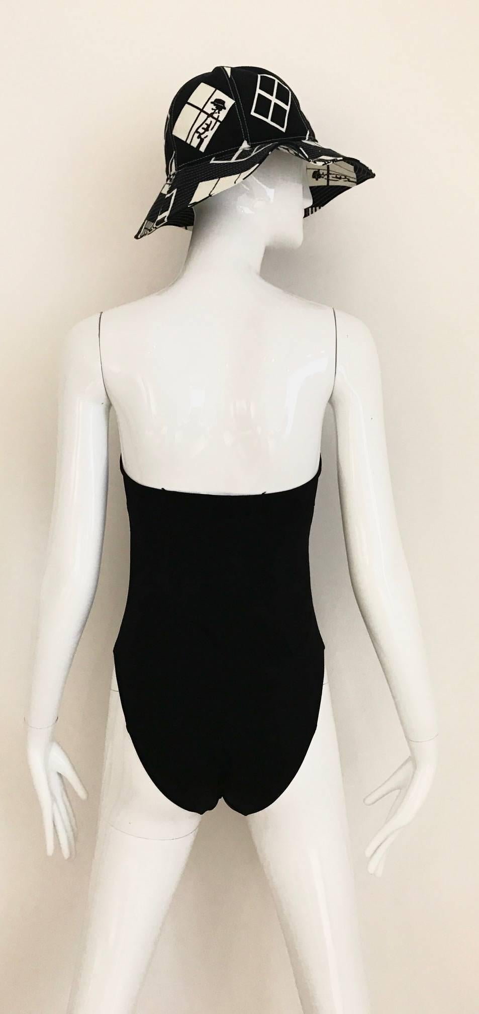 PACO RABANNE Black One Piece Swimsuit  In Excellent Condition In Beverly Hills, CA