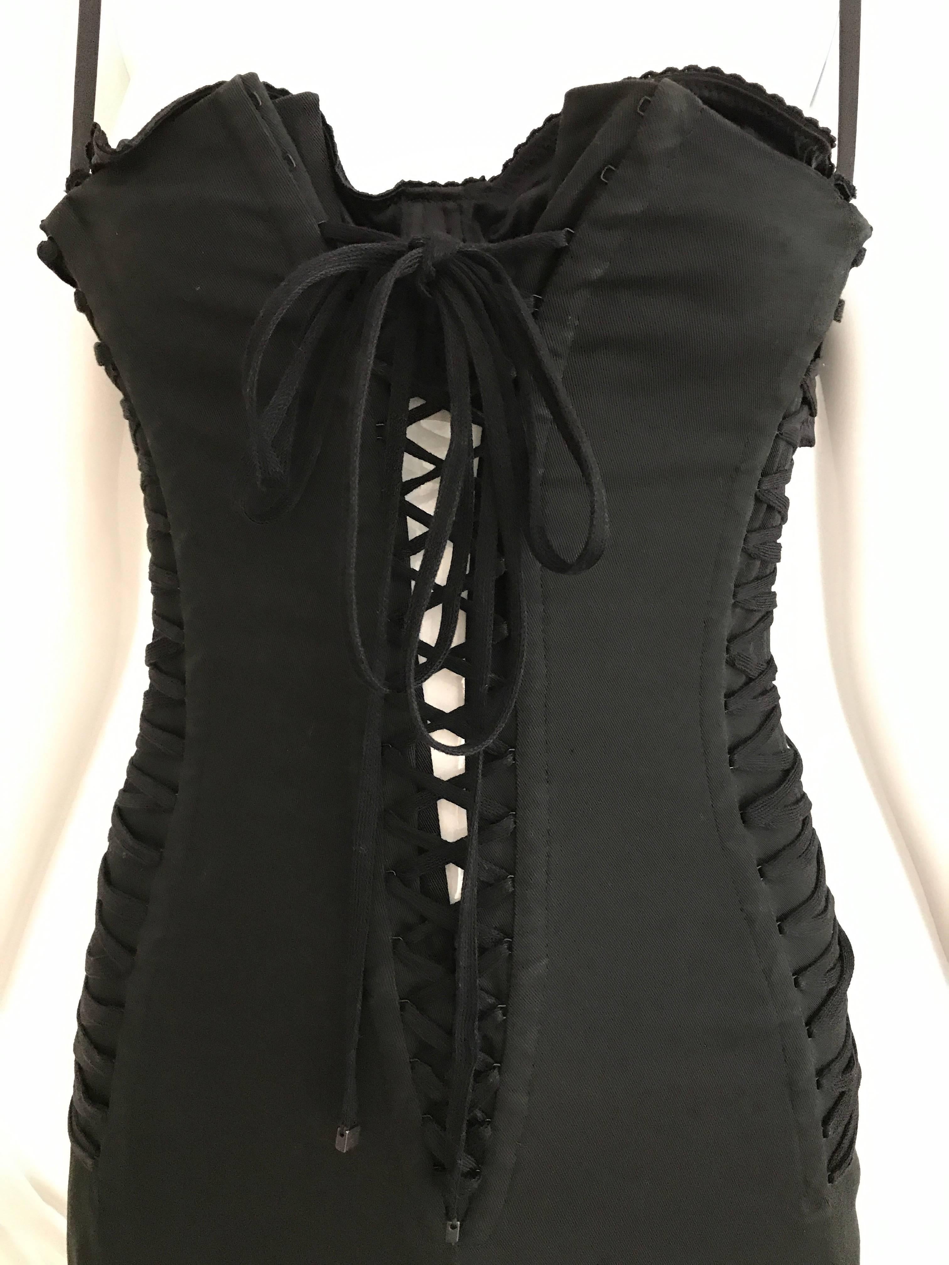 black cotton lace dress