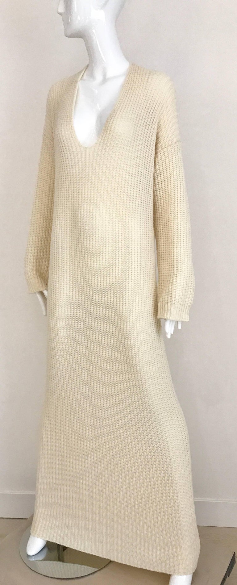 creme sweater dress