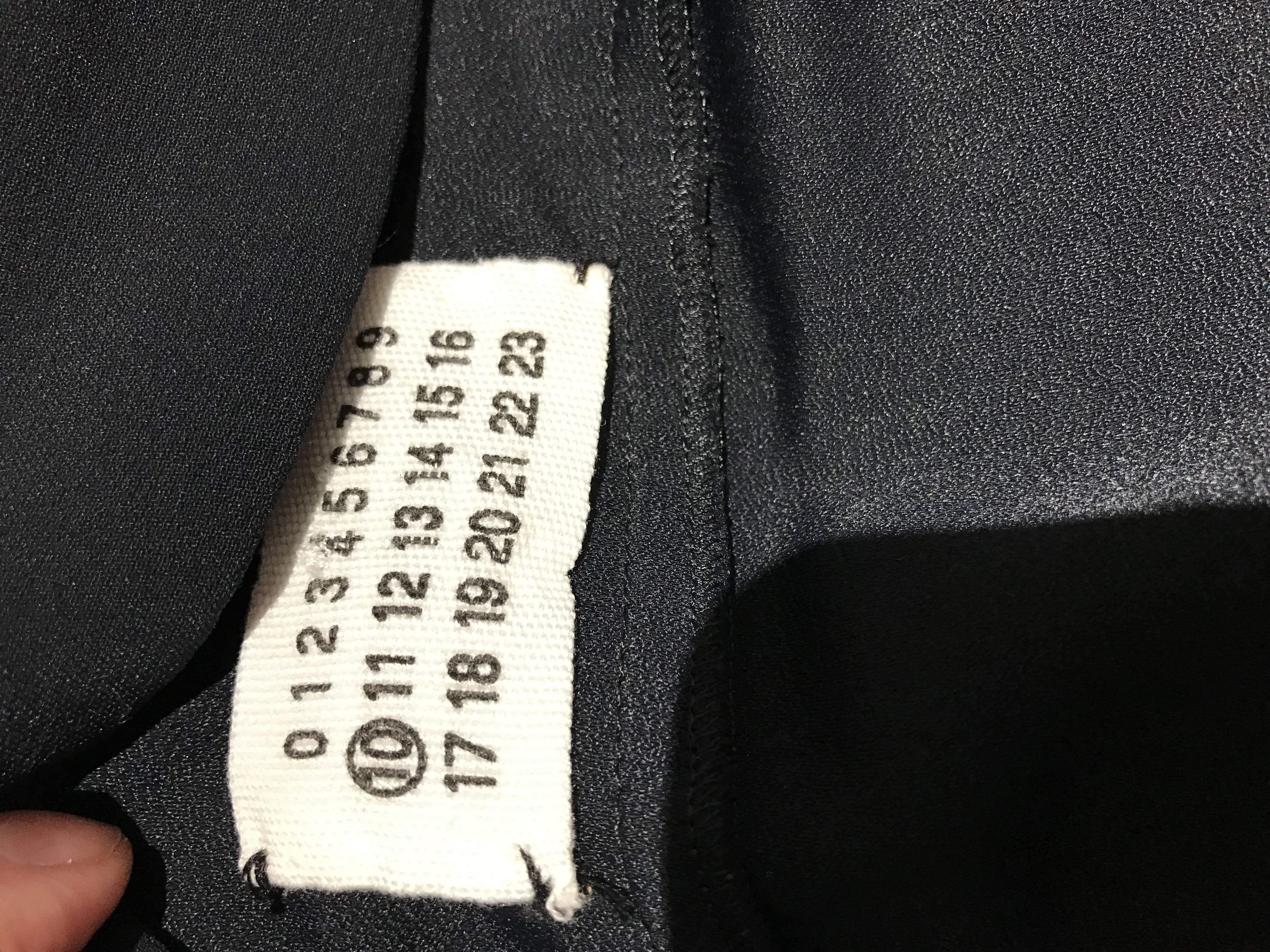 MARGIELA Black Rayon Dress In Excellent Condition For Sale In Beverly Hills, CA