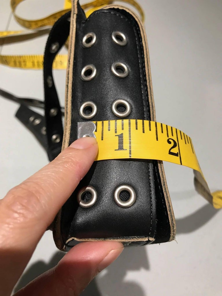 Comme des garçons Black Leather Grommets Purse For Sale at 1stDibs