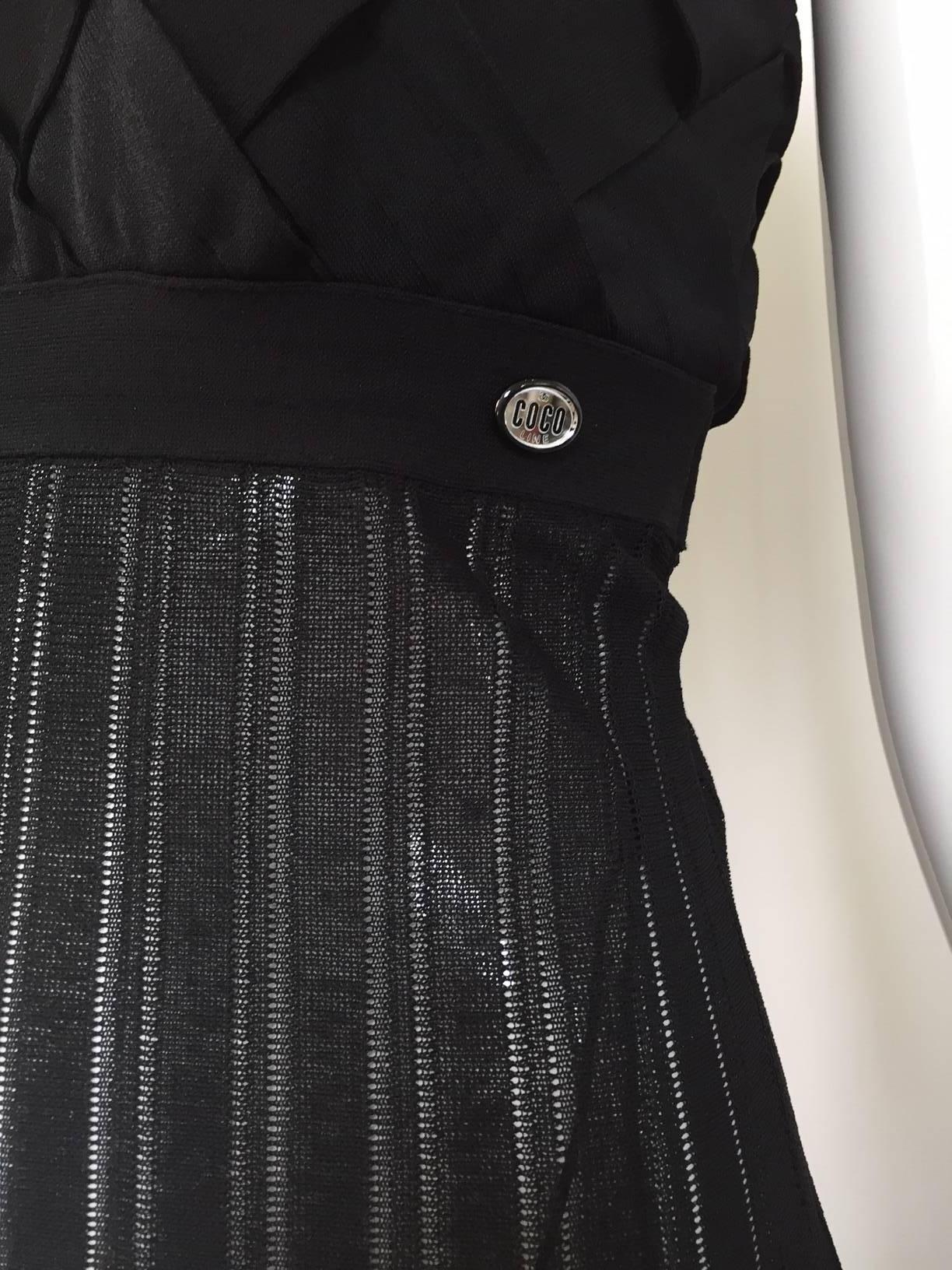  Chanel Black Knit Maxi Dress 2