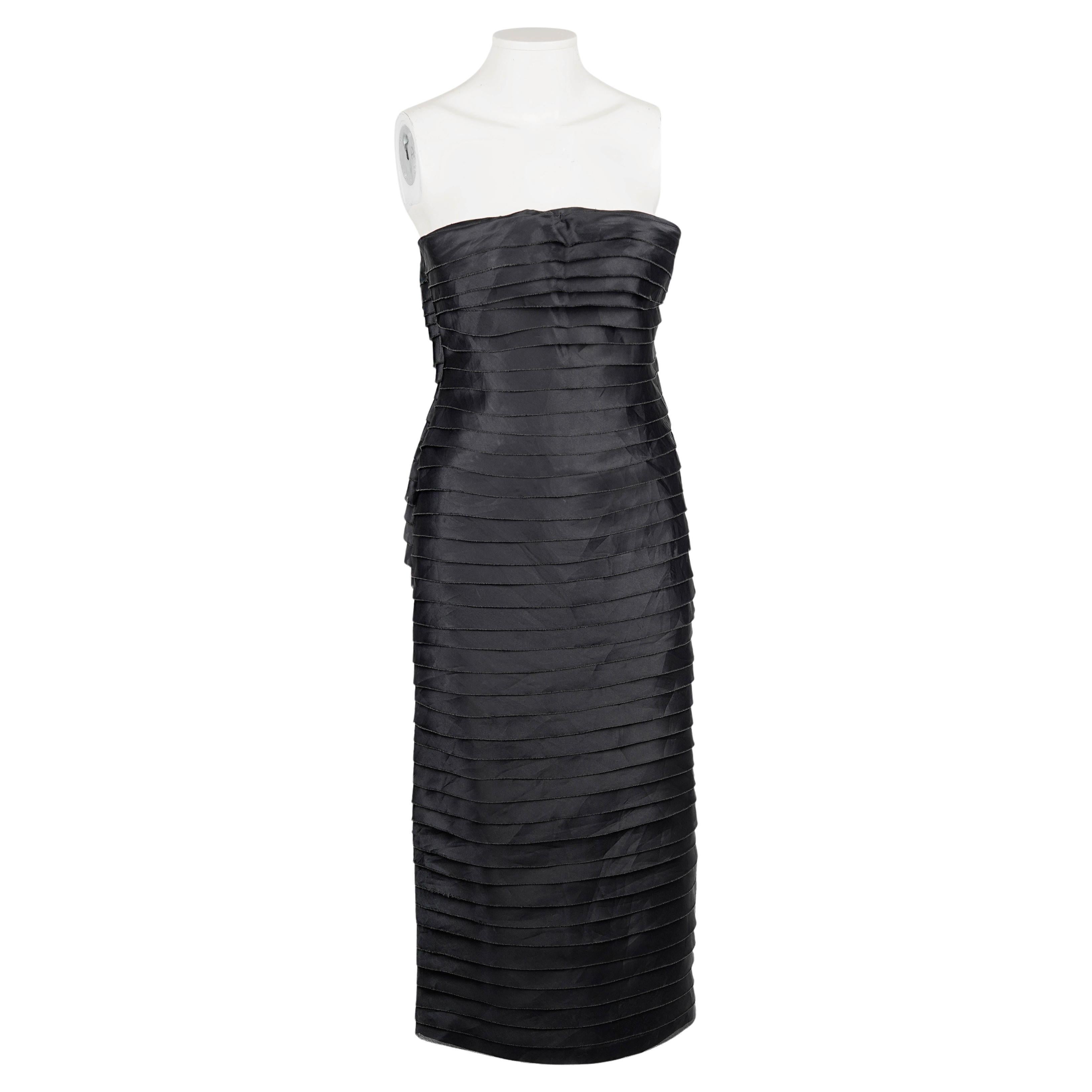 Gucci by Tom Ford S/S 2001 Trägerloses Bandagekleid aus Seide - IT 40 (Passt XS/XXS)