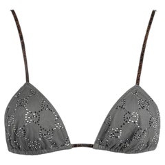 Gucci by Tom Ford Spring/Summer 1998 Crystal Embellished Bra IT42
