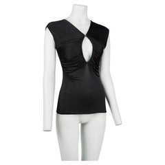 Gucci by Tom Ford Fall/Winter 2003 Black Viscose Keyhole Top