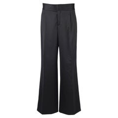 Gucci by Tom Ford Spring/Summer 2001 Black Wool Mohair Runway Pants IT40