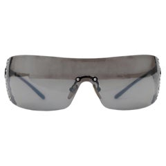 Dior by John Galliano Black Bike 4 Shield Sunglasses