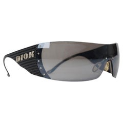 Dior by John Galliano Black Bike 4 Shield Sunglasses