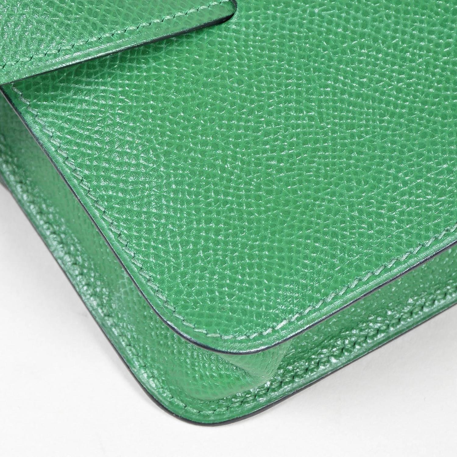 hermes messenger bag - Hermes Green Leather Pouch Tie Snap Fanny Pack Small Belt Bag For ...
