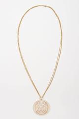 Chopard 18kt Gold & 3.17ct Diamond "Happy Spirit" Circle Pendant Necklace