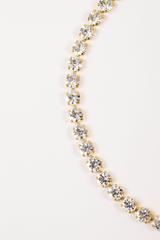 Vintage Chanel Gold Tone Crystal Rhinestone 'CC' Body Chain Belt