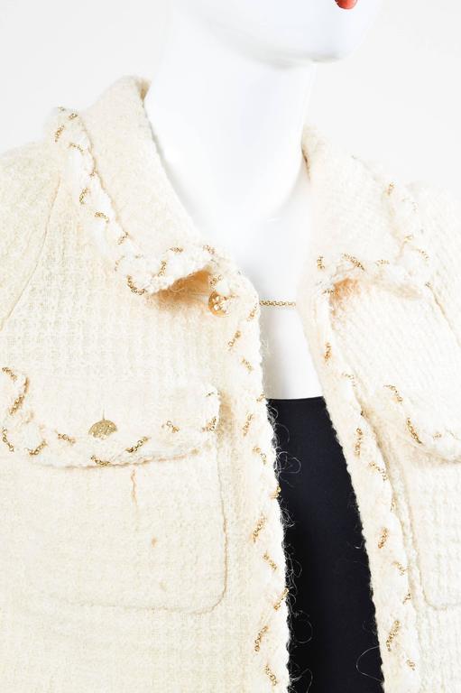 Lucia Tweed Jacket – Cream Gold
