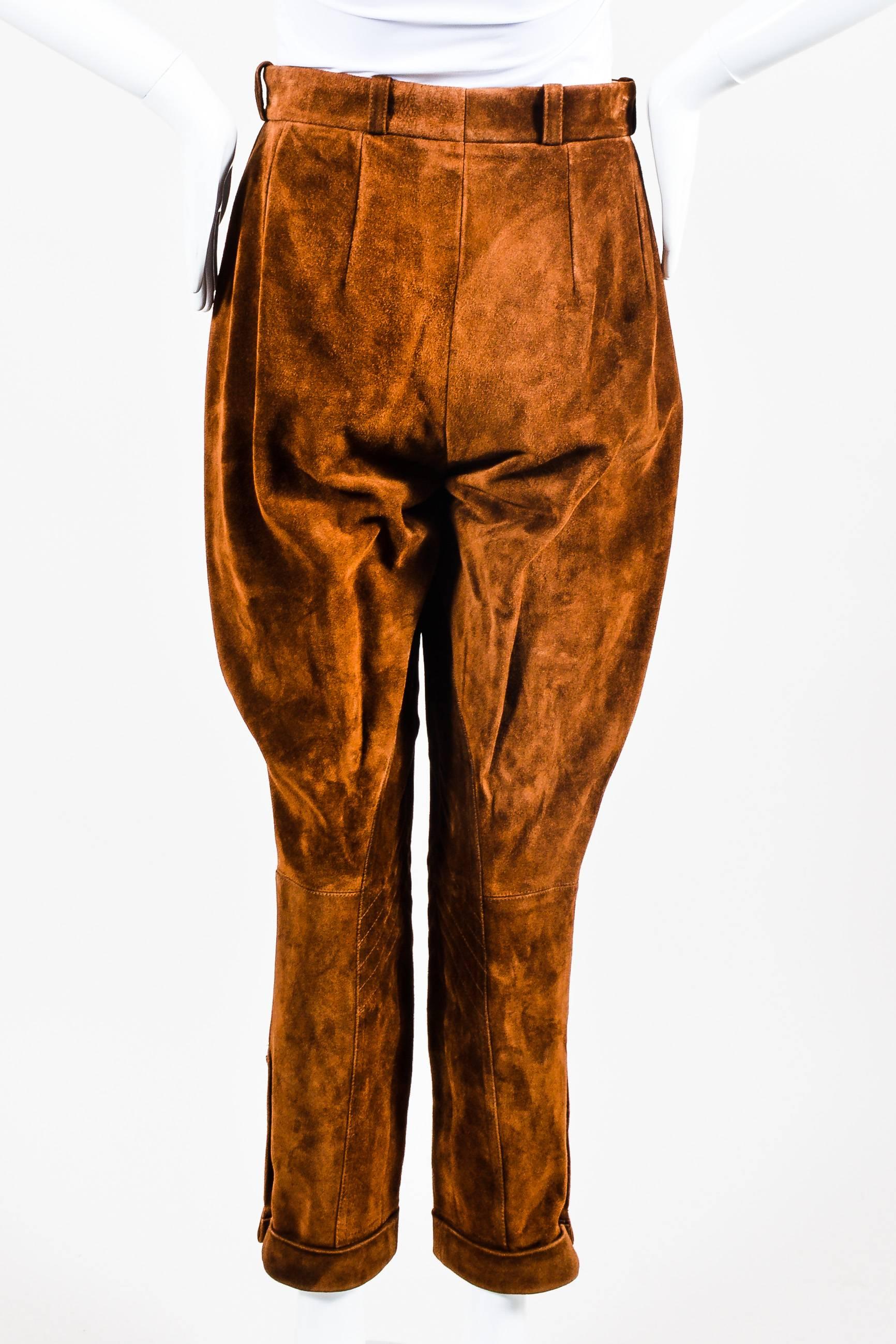 brown riding pants