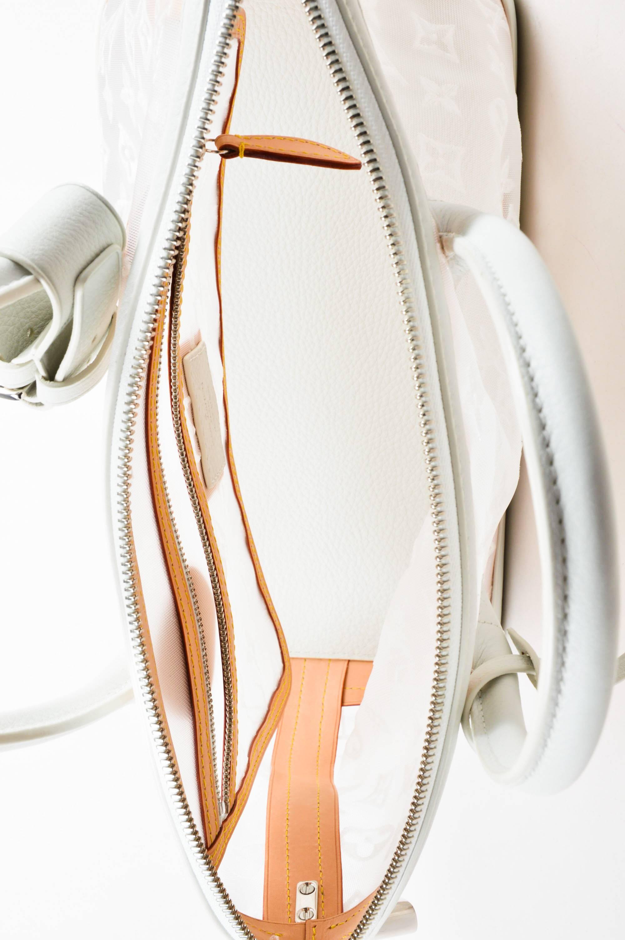 Louis Vuitton LE NWOT White Nylon & Leather 