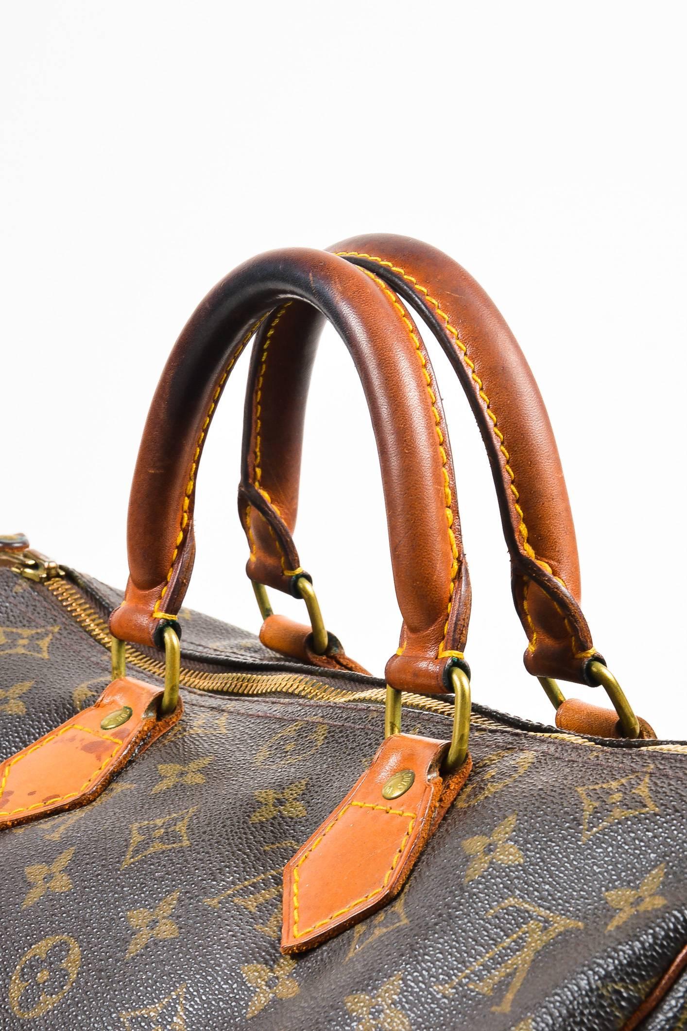 Women's Vintage Louis Vuitton Brown Monogram Canvas Speedy 30cm Duffel Bag