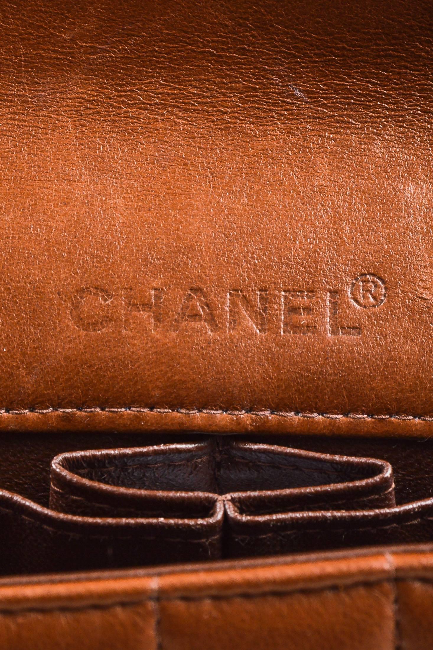 Chanel Brown Quilted Leather 