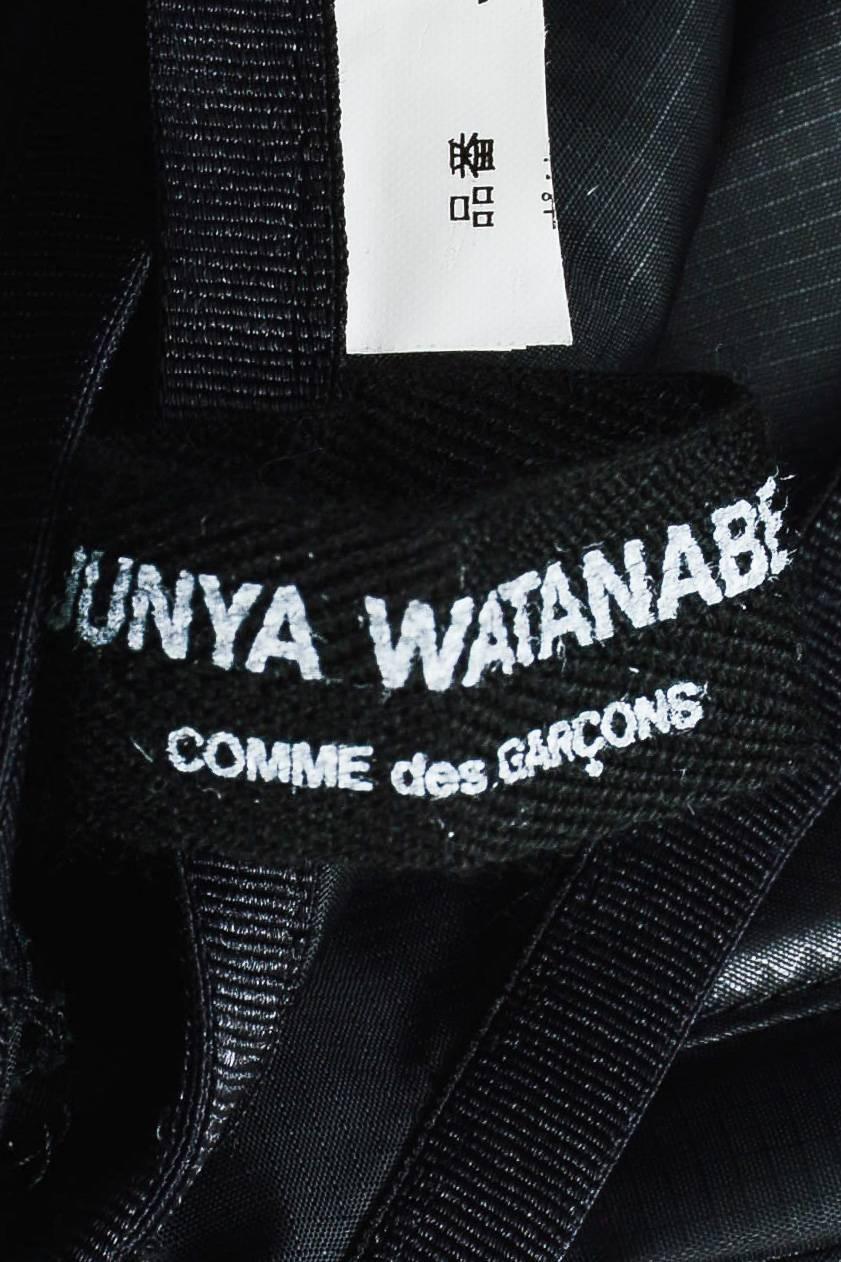 Junya Watanabe Comme des Garcons Black Vertical Zipper Flare Skirt Size XS For Sale 1