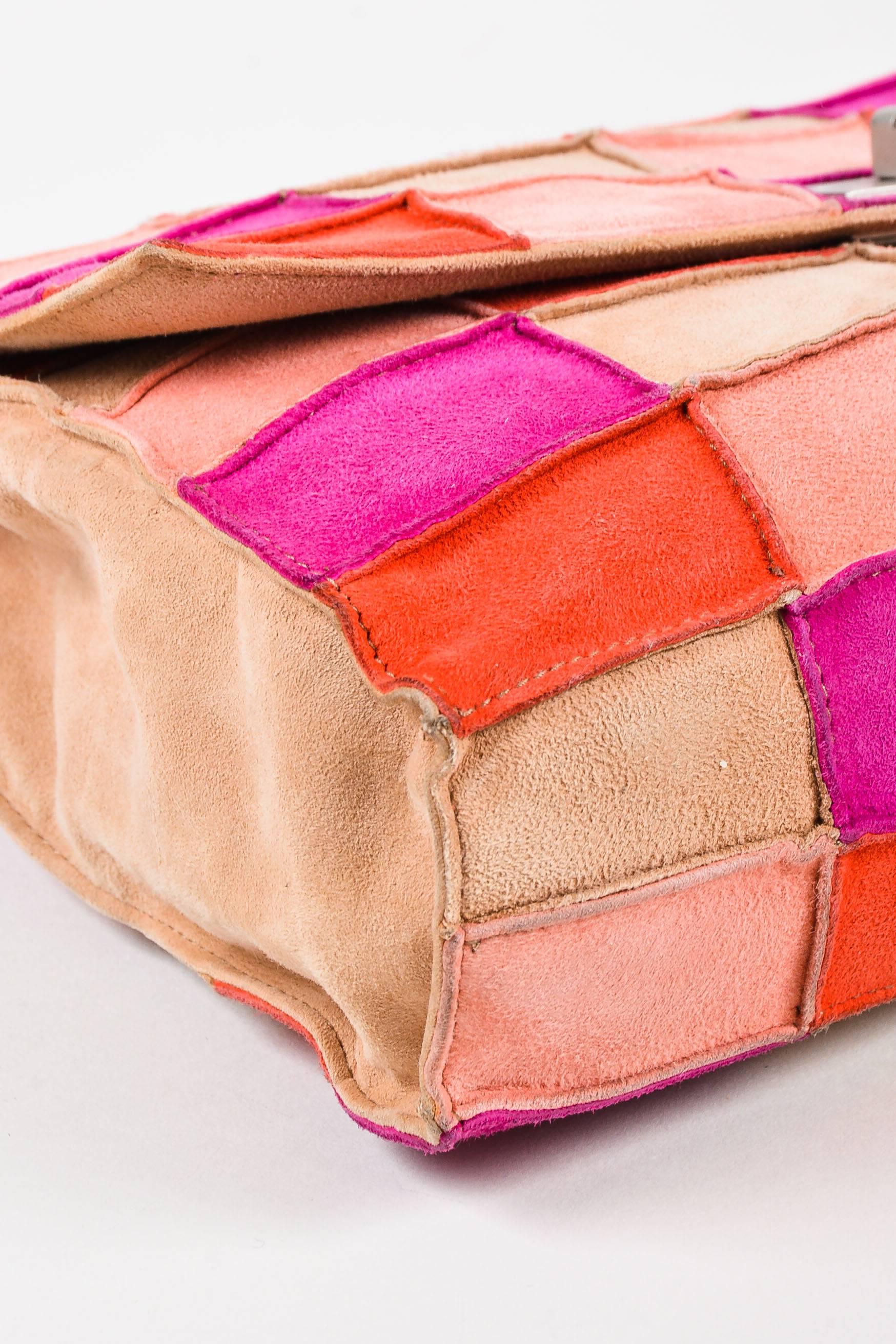 Women's Chanel Pink Beige Suede Leather 