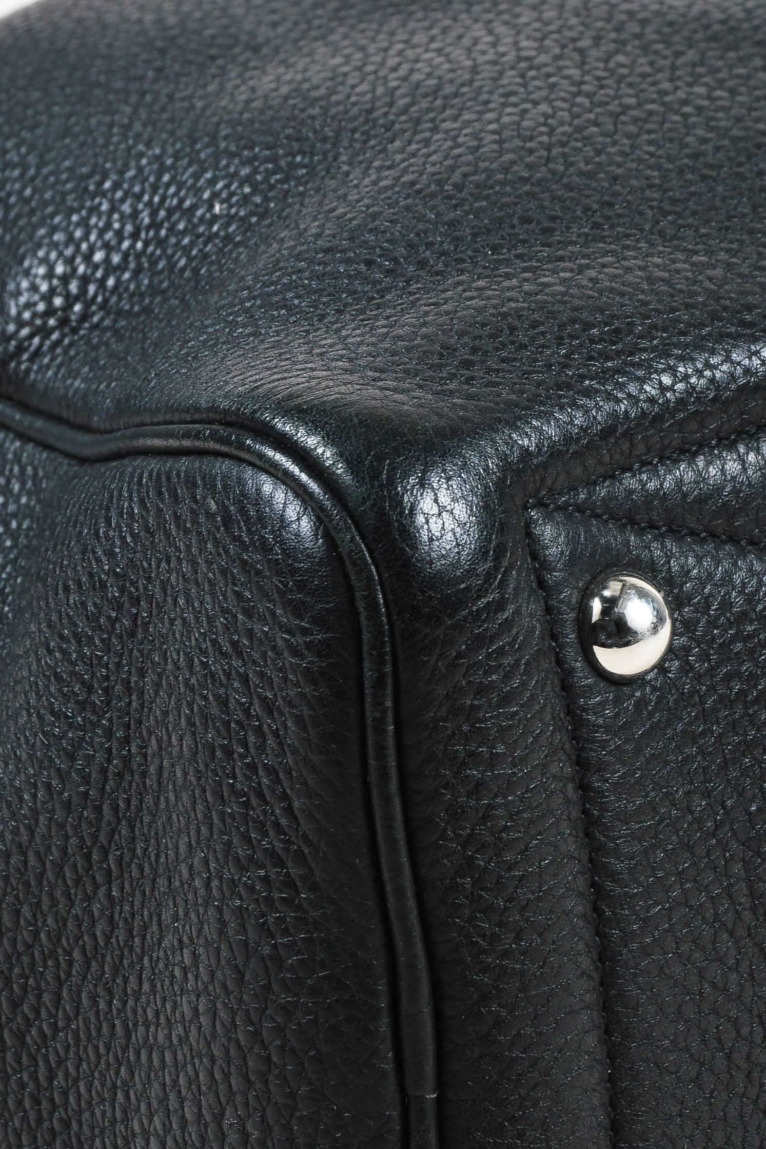 Hermes Black Clemence Leather 