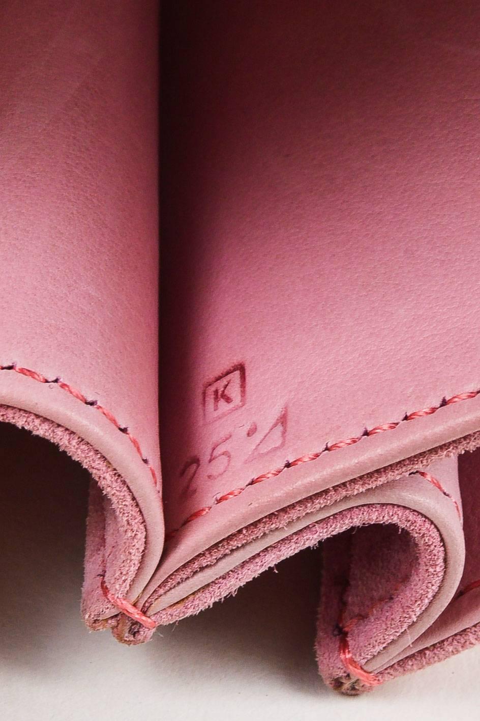 Hermes Rose Indien Pink Veau Doblis Suede 